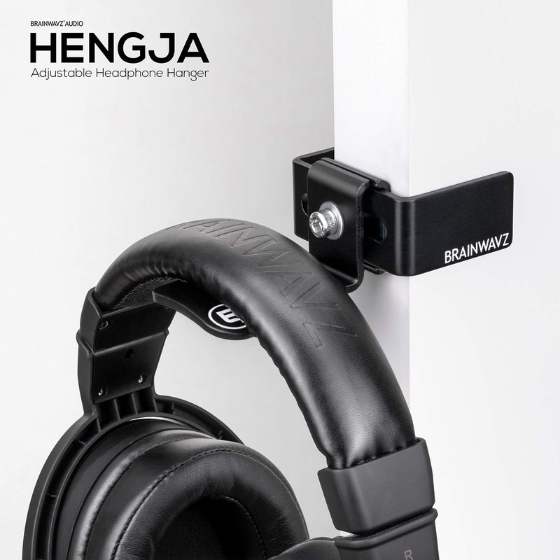 BRAINWAVZ Hengja - The Desk Headphone Stand Hanger Mount, All Metal, Rotatable Mount, PC & Gaming Headset Holder - Image 2